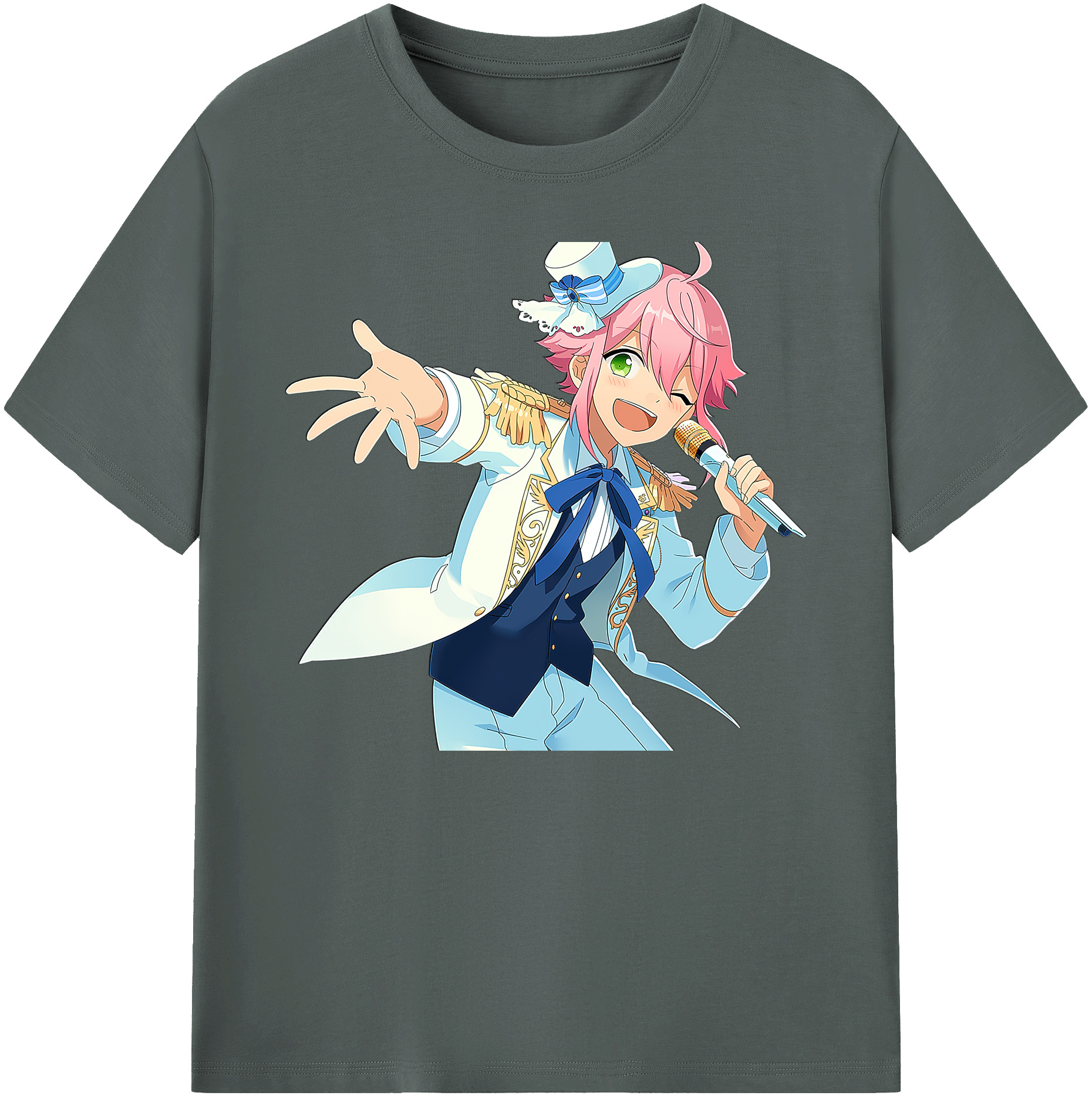 （画像用） あんさんぶるスターズ! Ensemble Stars 綿100％ メンズ半袖Tシャツ｜肌触りやわらか＆通気性